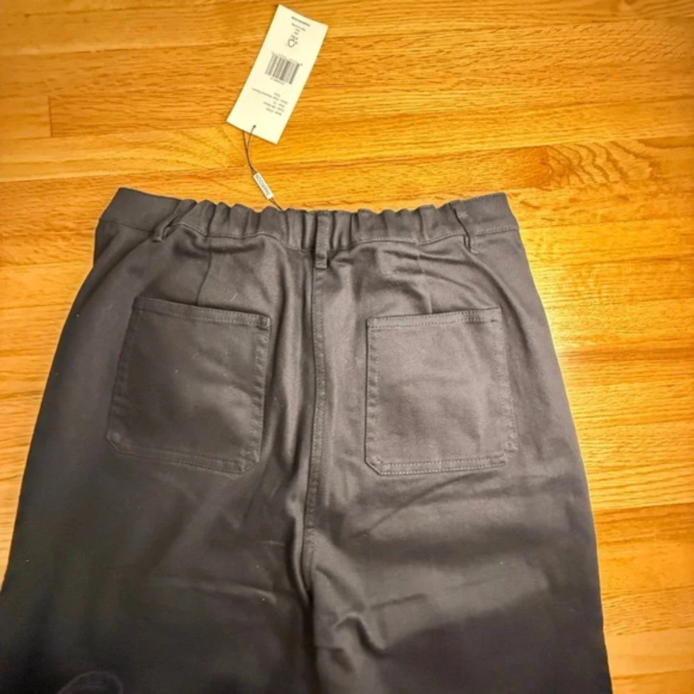 Thakoon High Waisted Wide Leg Black Denim Pants‎ Size 10 W31